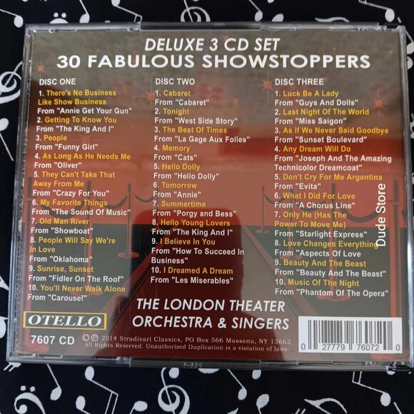 London Theater Orchestra & Singers - Great Broadway Collection 3 CDs - 30 songs - Picture 6 of 6